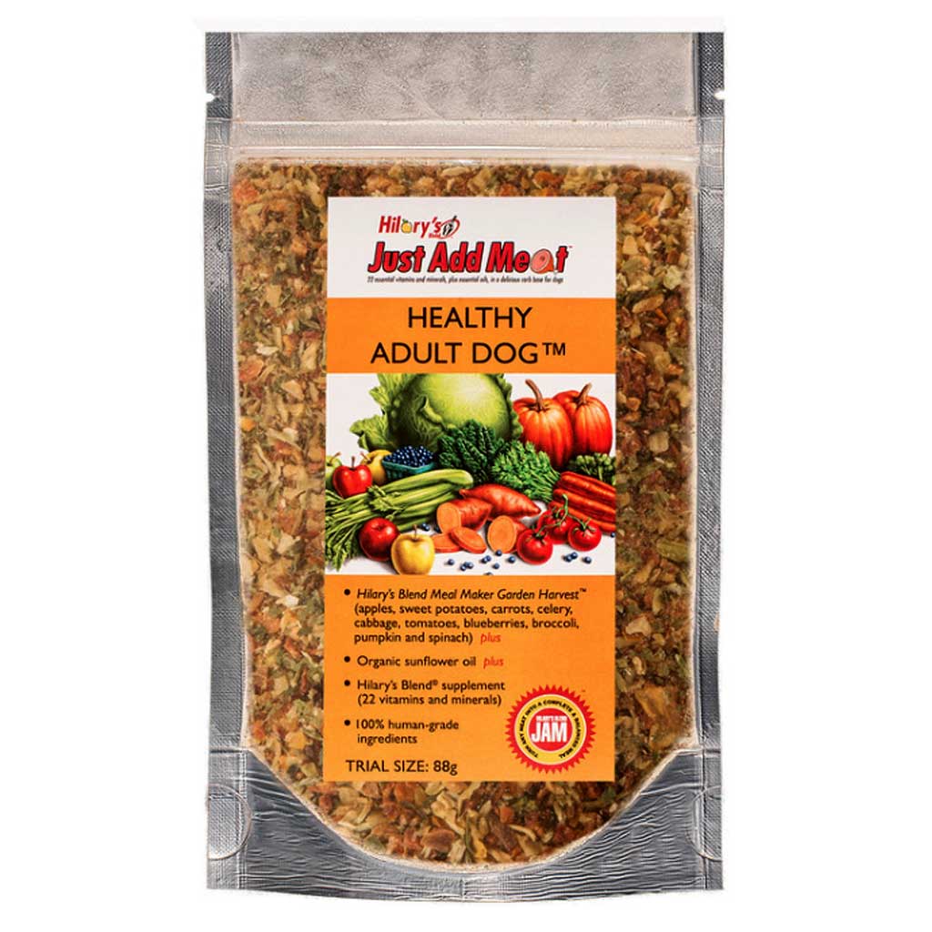 HILARY'S BLEND JUST ADD MEAT (JAM) Healthy Adult Dog 88g trial siz